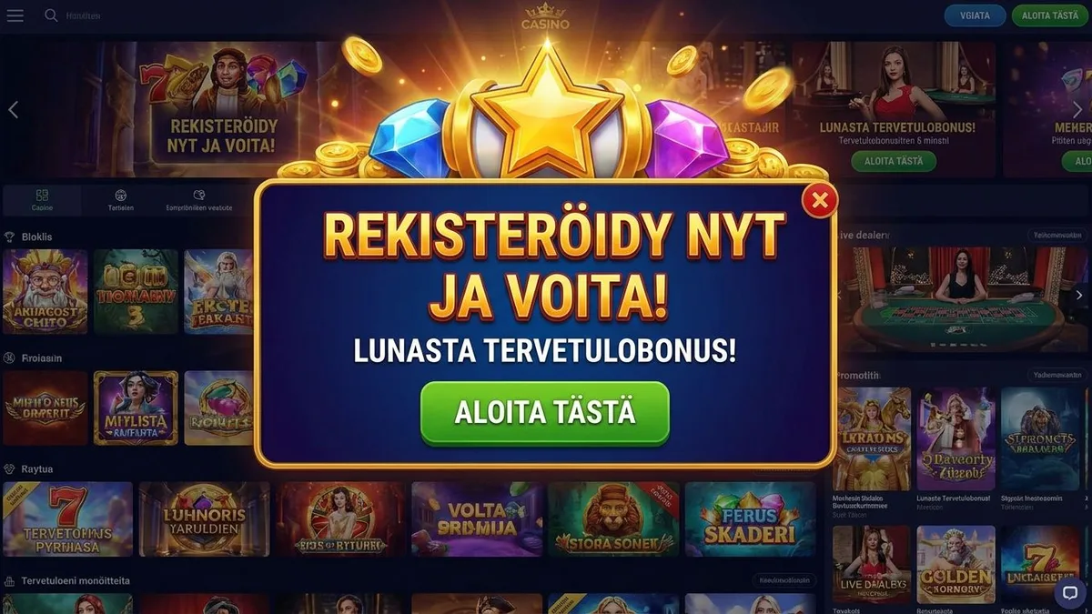 Rekisteröidy bonuksella